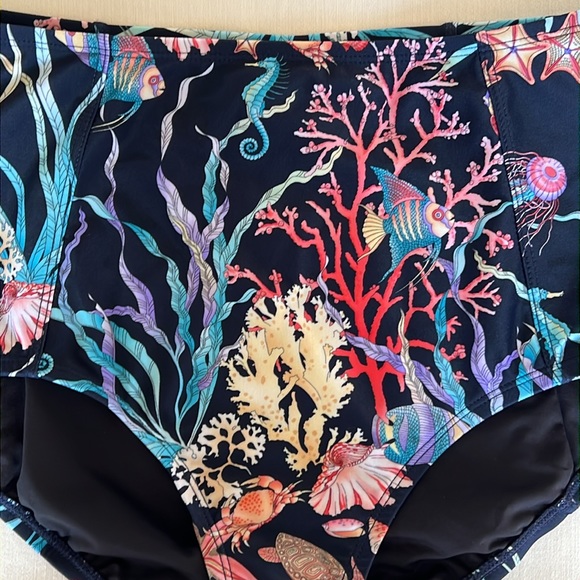 NWT J. Crew Ratti Under The Sea High Waist Bikini Bottom Sz XS - Picture 2 of 5